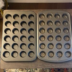 2/$10 Pair of Mini Muffin Baking Trays